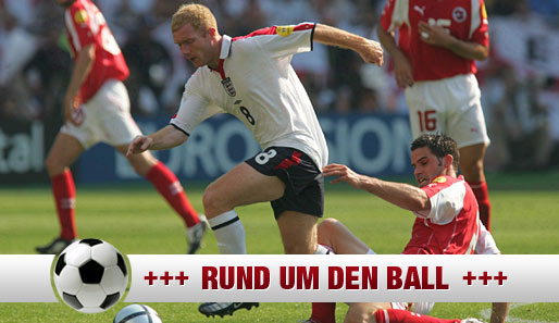 Sollte Paul Scholes (l.) mit 37 Jahren wirklich nochmal das Comeback in der Nationalelf schaffen?