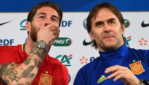 Nach der WM Seite an Seite bei Real Madrid: Sergio Ramos und Neu-Madridista Julen Lopetegui.