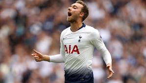 Platz 34: Christian Eriksen (Tottenham Hotspur, ZOM) - 88