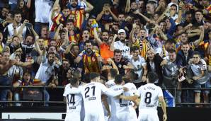 Platz 12: FC VALENCIA - 213 Millionen Euro Nettoverschuldung (minus 12 Prozent).