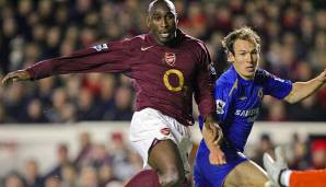 Platz 18 - Sol Campbell: Die legendäre Abwehrkante des FC Arsenal kam auf einen Gesamtwert von 93.