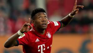 David Alaba (FC Bayern München, Linke Verteidigung): 85.