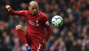 Fabinho (FC Liverpool, Defensives Mittelfeld): 85.