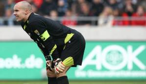 Robert Enke während seines letzten Spiels zwischen Hannover 96 und dem Hamburger SV am 8. November 2009.