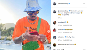 Ibiza statt EM! Jérôme Boateng genoss die Sommerpause, doch an Schlabberlook ist beim Verteidiger nicht zu denken. Bei diesem Outfit jagt eine Marke die andere.