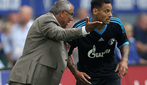 Felix Magath (l.) ist unzufrieden mit Jermaine Jones. Folge: Rauswurf