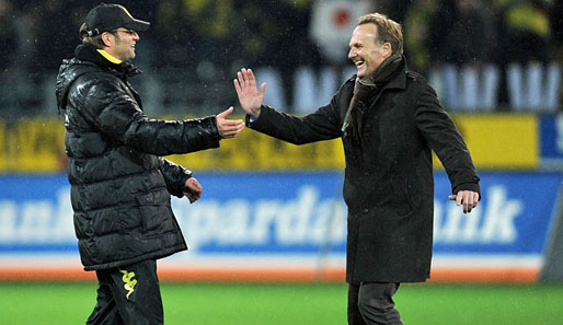 Bleiben längerfristig vereint: Jürgen Klopp (l.) und Hans-Joachim Watzke