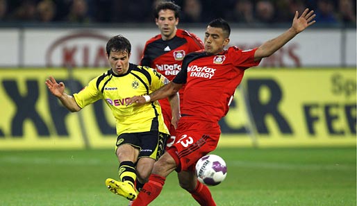 Tamas Hajnal (l.) kam 2008 zu den Borussen und steht nun vor einem Wechsel zum VfB