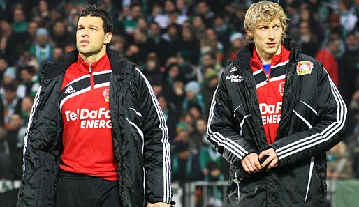 Stefan Kießling (r.) ist von der Personanlie Michael Ballack beim DFB genervt