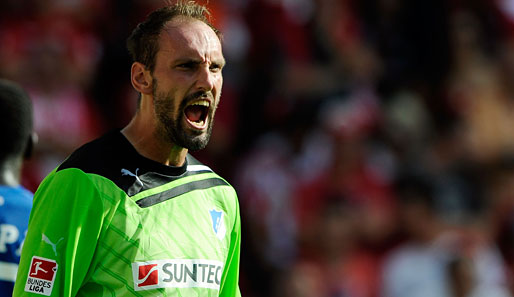 Hoffenheim-Keeper Tom Starke leidet unter einer Gehirnerschütterung und fehlt gegen Gladbach