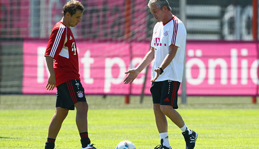 Alles gut zwischen Jupp Heynckes (r.) und Rafinha