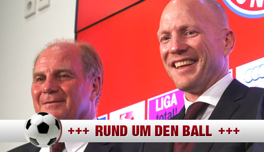 FCB-Sportvorstand Matthias Sammer (r.) schmecken die neuesten Hoeneß-Aussagen nicht