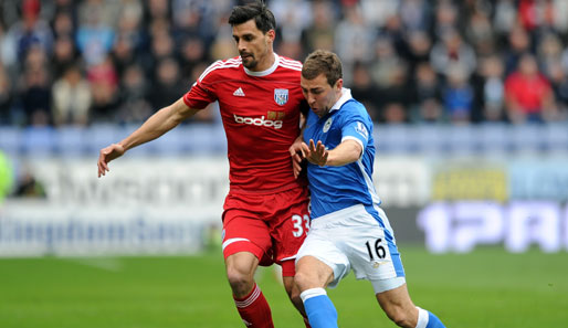 Paul Scharner (l.) stand zuletzt bei West Bromwich Albion unter Vertrag