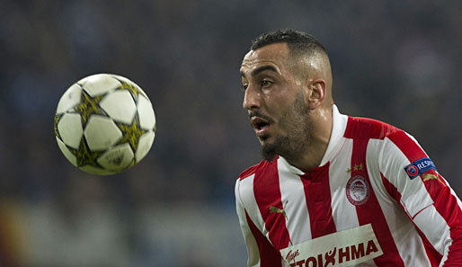 Den Ball vor Augen, die Bundesliga als Ziel? Kostas Mitroglou von Olympiakos Piräus