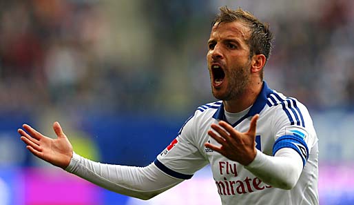 Rafael van der Vaart ist Kapitän und Leistungsträger beim Hamburger SV