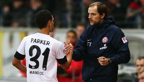 Shawn Parker (l.) debütierte am 27.10.2012 unter Thomas Tuchel (r.) in der Bundesliga