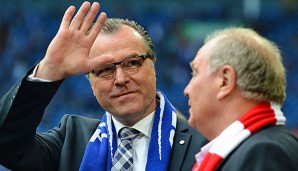 Clemens Tönnies (l.) träumt von einer schuldenfreien Zukunft auf Schalke