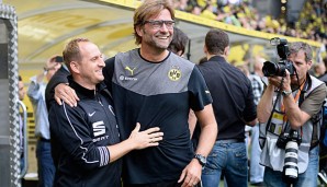 Klopp (r.) und Lieberknecht sind seit ihrer gemeinsamen Zeit in Mainz, gute Freunde