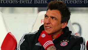 Mario Mandzukic musste gegen Stuttgart erneut auf der Bank Platz nehmen