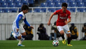 Genki Haraguchi (r.) steht bei den Berlinern hoch im Kurs