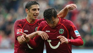 Freude bei Lars Stindl (l.): Der Kapitän ist wieder an Bord