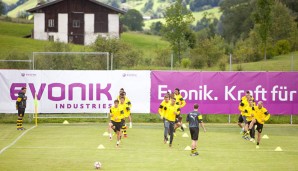 Für die BVB-Profis stand die Arbeit an Kraft und Kondition im Mittelpunkt des Trainingslagers