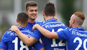 Die Schalker feierten gegen Rosenheim ein Schützenfest