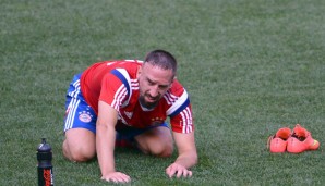 Franck Ribery droht in der Partie gegen Dortmund auszufallen