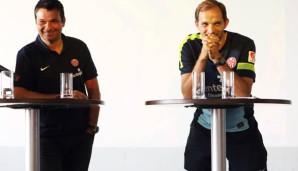 Christian Heidel (l.) beförderte Thomas Tuchel im August 2009 zum Cheftrainer des 1. FSV Mainz 05