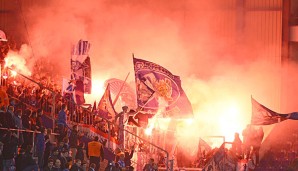 Einige Fans der Hertha hatten vor dem DFB-Pokalspiel mit pyrotechnischen Gegenständen hantiert