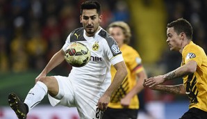 Ilkay Gündogan leitete das 2:0 gegen Dresden im Pokal mit einem Kabinettstückchen ein