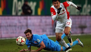 Marko Russ (l.) hier beim Spiel gegen den FC Augsburg