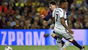 Im Hinspiel des CL-Halbfinales gegen Barcelona lies Messi Boateng ganz schlecht aussehen