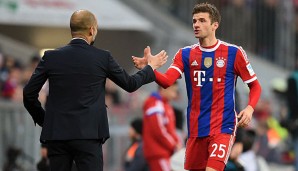 Thomas Müller und Pep Guardiola sollen ein gutes Verhältnis haben