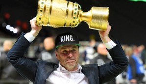 Dieter Hecking gewann mit dem VfL Wolfsburg 2014/15 den DFB-Pokal