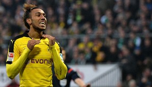 Pierre-Emerick Aubameyang führt die Torschützenliste der Bundesliga an