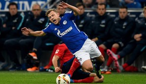 Vedad Ibisevic hatte Max Meyer gefoult und Rot gesehen