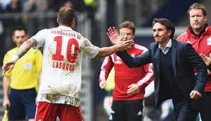 Pierre-Michel Lasogga und Bruno Labbadia entgingen in der letzten Saison nur knapp dem Abstieg