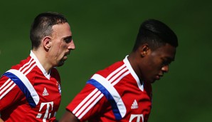 Auch die derzeit verletzten Franck Ribery und David Alaba sind an Bord