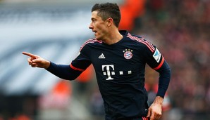 Robert Lewandowski steht bei 25 Toren in der Bundesliga