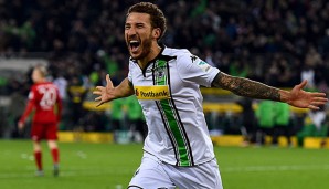 Fabian Johnson feiert sein Tor gegen den FC Bayern München im Hinspiel