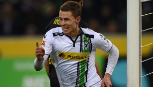 Thorgan Hazard (l.) konnte sich im Testspiel viermal in die Torschützenliste eintragen