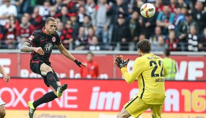 Luc Castaignos erzielte vergangene Saison vier Tore für die Eintracht