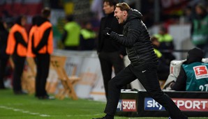 Ralph Hasenhüttl und der RB Leipzig sind Tabellenführer