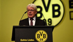 Reinhard Rauball wurde als BVB-Präsident wiedergewählt