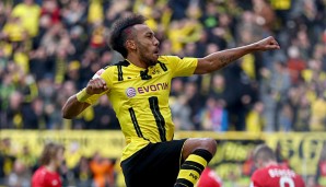 Pierre-Emerick Aubameyang im Spiel gegen Bayer Leverkusen