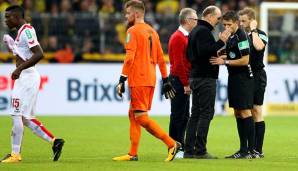 Unter den Kölnern hat es viele Proteste gegen das 2:0 von Sokratis gegeben