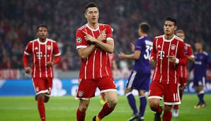 Robert Lewandowski führt die Torjägerliste der Bundesliga an