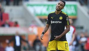 Pierre-Emerick Aubameyang hatte gegen Augsburg keinen Sahnetag