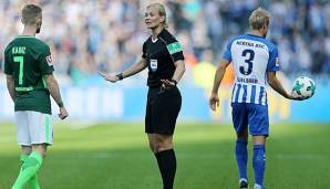 Bei der Partie zwischen Hertha BSC und Werder Bremen kam Bibiana Steinhaus zu ihrem Debüt in der Bundesliga